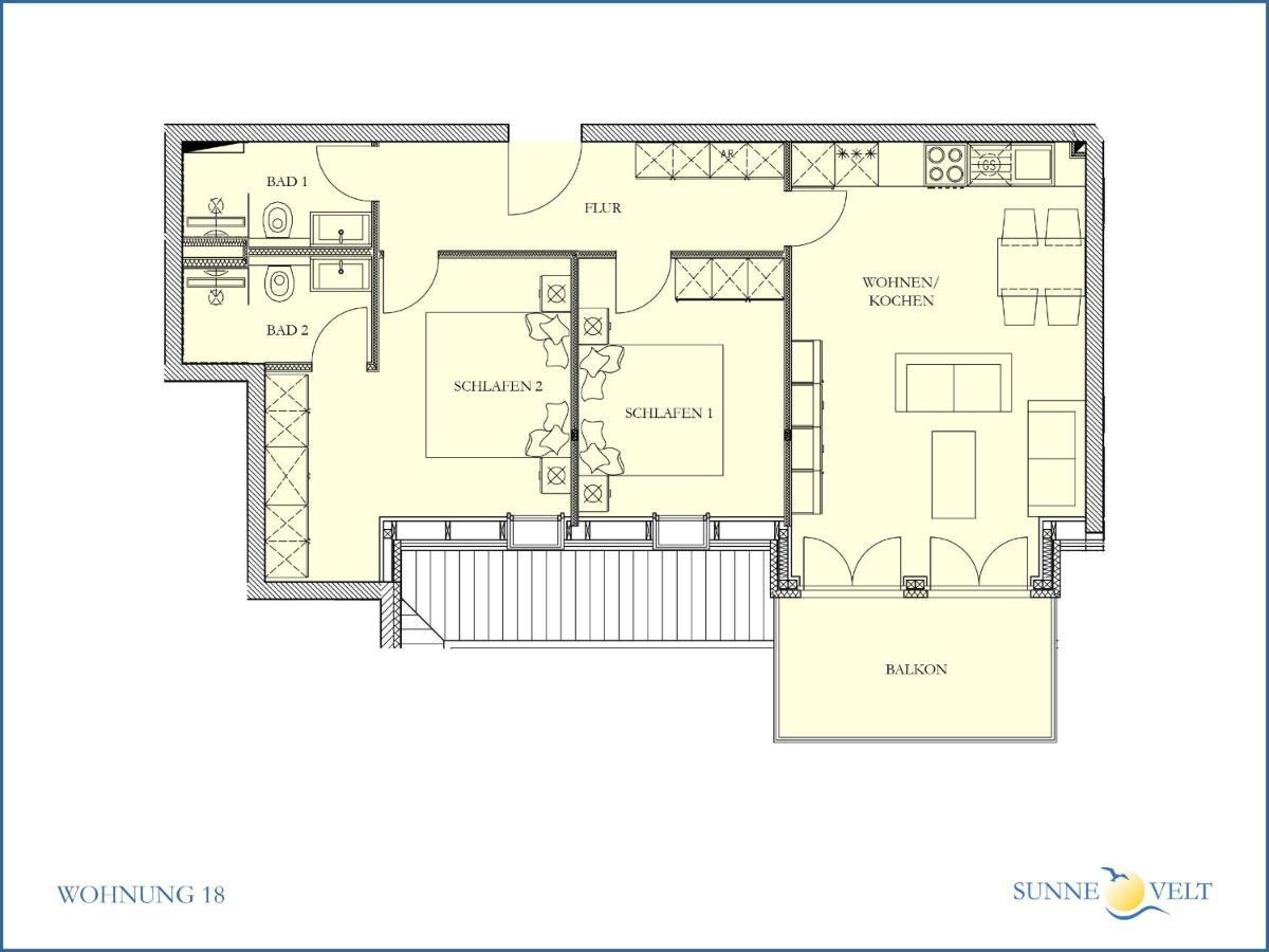 Sunnevelt-Apartment-18 Ostseebad Kühlungsborn المظهر الخارجي الصورة
